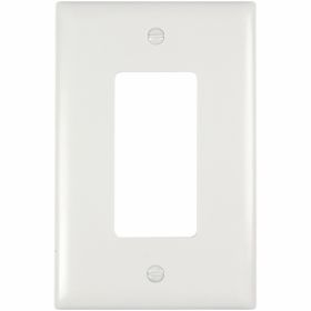 Pass & Seymour TPJ26W Decorator Openings One Gang White Thermoplastic Plate