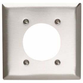 Pass & Seymour SS703 Power Outlet Receptacle Openings Two Gang 302/304 Stainless Steel