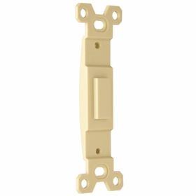 Pass & Seymour 80700I Mounting Strap for Blank Insert Box Mounted Changes Toggle Opening to Blank Thermoset Plastic Light Almond