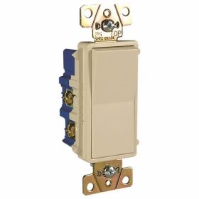 Pass & Seymour TM874LA Legrand TM874-LA NAFTA-Compliant Decorator Switch 4Way 15Amp 120/277V Light Almond