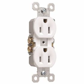 Pass & Seymour 3232W Trademaster 15A 125V Duplex Receptacle White