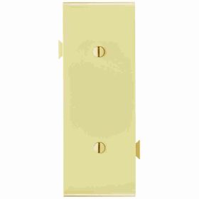 Pass & Seymour PJSC14-I Semi-Jumbo Center Section Sectional Wallplate With #340 Yoke, Ivory, 5-1/2 in, Thermoplastic