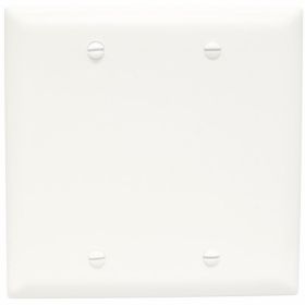 Pass & Seymour TP23W Blank Plates Box Mounted Two Gang White Thermoplastic