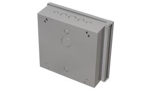 Arlington EB1212BP Outdoor Rated Non-metallic Enclosures NEMA3R Gray 12 x 12 x 4 with Back Plate