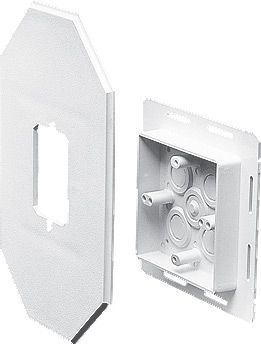 Arlington 8081FDBL Flanged 2-Piece Siding Box Kit For Use With Large Fixtures Paintable