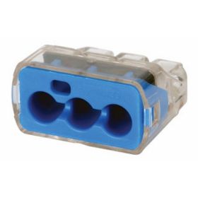 Ideal In-Sure 30-1039 3-Port Push-In Wire Connector, 10 to 14 AWG, 50/BX