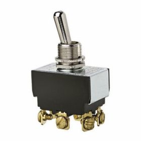 Ideal 774003 Heavy-Duty DPDT On-Off-On Toggle Switch with Spade Terminals