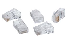 Ideal 85-147 Modular Plug, Cat 5e RJ-45/RJ-11 Module, 8 Ports