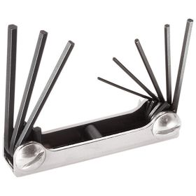 Klein Tools 70581 Folding Hex Key Set 8-Key SAE Sizes