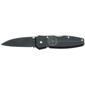 Klein Tools 44001-BLK Lightweight Lockback Knife 2-1/2-Inch Drop Point Blade Black Handle