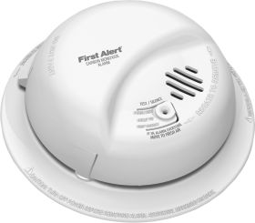 BRK CO5120BN First Alert 120V AC/DC Hardwired Carbon Monoxide Alarm with 9V Battery Backup