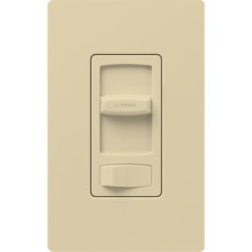 Lutron CTCL-153P-IV Skylark Contour Single-Pole or 3-Way Slide Dimmer with On/Off Rocker Switch 120 VAC Ivory