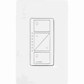 Lutron PD-6WCL-WH Caseta Wireless In-Wall Dimmer with Clear Connect RF Technology 600W 120VAC White