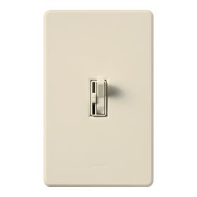 Lutron AYFSQ-F-LA Ariadni Single-Pole or 3-Way 3-Speed Fan Control Light Almond