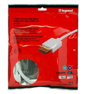 P&S AC3M02-WH-V1 HDMI Ethernet Cable On-Q