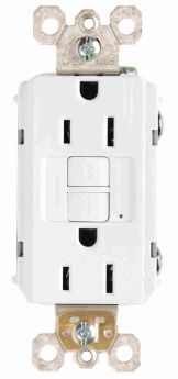 Pass & Seymour radiant 1597W radiant 15A Duplex Self-Test GFCI Receptacles with SafeLock Protection White