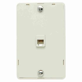 Pass & Seymour On-Q WMTE14-LA RJ-11 Modular Telephone Jack For Hanging Phones Light Almond