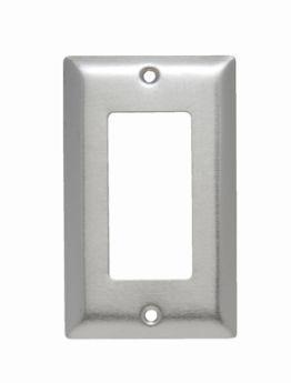 Pass & Seymour SSO26 Jumbo Wallplate, 1 Gang, 6 in H x 3-1/2 in W, 302 Stainless Steel