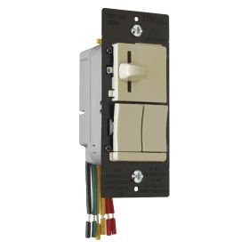 Pass & Seymour LSDS300-PIV LS TradeMaster 3-Way Dimmer Switch, 120 VAC, 7 A, 1 Pole, ON/OFF Operation Mode, Ivory