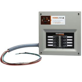 GENERAC 6852 30A INDOOR TRANSFER SWITCH KIT FOR 8-10 CIRC STAND-ALONE UPGRADEABLE