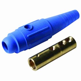 Pass & Seymour PLS1820-FBL Cam-Type Weatherproof In-Line Connector, 600 VAC, 400 A, 2 to 2/0 AWG Wire, Female Connection, NEMA 3R/4