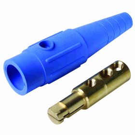 Pass & Seymour PLS1820-MBL Cam-Type Weatherproof In-Line Connector, 600 VAC, 400 A, 2 to 2/0 AWG Wire, Male Connection, NEMA 3R/4