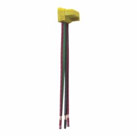 Pass & Seymour PlugTail PTS6-STR4 Right Angle Specification Grade Switch Connector, 6 in L, 120/277 VAC