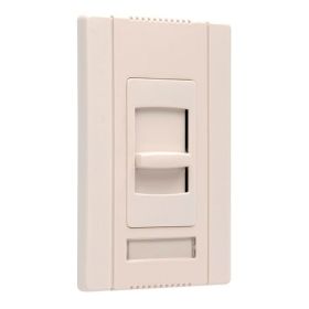 Pass & Seymour Dimmer Switch Titan 4-Wire Narrow Dimmer Switch, 24 VDC, 1 Pole, 3-Way Mode, Light Almond