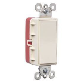 Pass & Seymour PlugTail PT2601-LA Decorator Switch, 120/277 VAC, 15 A, 1 W, SP