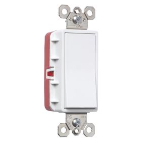 Pass & Seymour PT2603-W PlugTail 3-Way Decorator Switch, 120/277 VAC, 15 A, 3 W