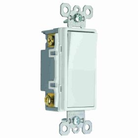 Pass & Seymour TM874-SW radiant 4-Way Combination Self-Grounding Decorator Switch, 120/277 VAC, 15 A