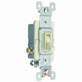 Pass & Seymour 663-SIG 3-Way 3-Wire Self-Grounding Toggle Switch, 120 VAC, 15 A