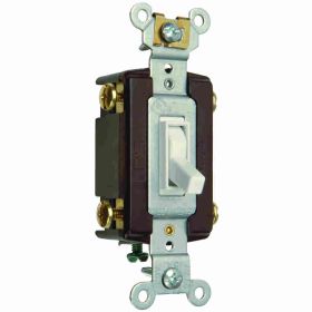 Pass & Seymour TradeMaster 664-SWG 4-Way Self-Grounding Toggle Switch, 120 VAC, 15 A, 1/2 hp