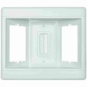 Pass & Seymour TV3-LVKITWCC2 Recessed TV Frame Box With Low Voltage Pull Through Brushes, 3 Ports, Wall Mount, Thermoplastic, White