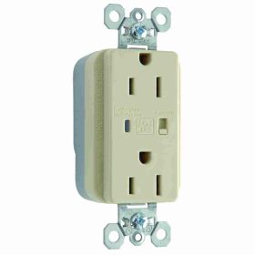 Pass & Seymour PlugTail PT5262-ISP Extra Heavy Duty Isolated Ground Specification Grade Surge Protective Duplex Receptacle With LED Monitor, 125 VAC, 15 A, 60 Hz