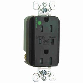 Pass & Seymour TR8200-SP Extra Heavy Duty Hospital/Specification Grade Isolated Ground Tamper Resistant Surge Protective Duplex Receptacle With LED Monitor, 125 VAC, 15 A, 60 Hz