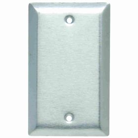 Pass & Seymour SL13 Standard Blank Wallplate, 1 Gang, 7-1/4 in, 430 Stainless Steel