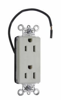 Pass & Seymour PT26252CDLA PlugTail Heavy Duty Spec Grade Plug Load Controllable Receptacle 15A 125V Light Almond