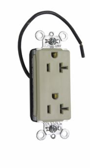 Pass & Seymour PT26352CDI PlugTail Heavy Duty Spec Grade Plug Load Controllable Receptacle 20A 125V Ivory