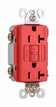 Pass & Seymour 2097TRNA-RED 2097TRNA-RED Self-Test GFCI Duplex Receptacle