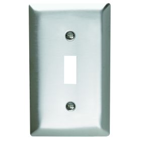 Pass & Seymour SA1 Standard Wallplate, 1 Gang, Silver, 5 in H, Thermoplastic