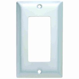 Pass & Seymour SA26 Standard Wallplate, 1 Gang, Silver, 5 in H x 2-3/4 in W, Aluminum/Thermoplastic