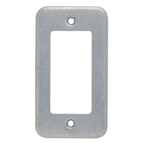 Pass & Seymour SH26 Handy Box Plate, 1 Gang, Silver, 5.5 in H x 3.8 in W, Steel