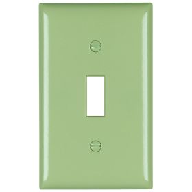 Pass & Seymour Sierraplex SP1-I Standard Wallplate, 1 Gang, Ivory, 5 in H x 2-3/4 in W, Thermoplastic