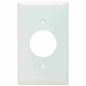 Pass & Seymour Sierraplex SP7-W Standard Wallplate, 1 Gang, White, 5 in H x 2-3/4 in W, Thermoplastic