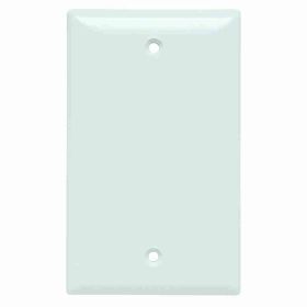 Pass & Seymour Sierraplex SP13-W Standard Blank Wallplate, 1 Gang, White, 5 in, Thermoplastic