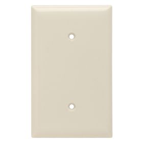 Pass & Seymour SP14-LA Standard Blank Wallplate, 1 Gang, Light Almond, 5 x 3 x 0.35 in, Thermoplastic