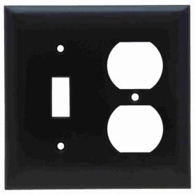 Pass & Seymour Sierraplex SP18 Standard Combination Wallplate, 2 Gangs, Brown, 5 x 5 x 0.35 in, Thermoplastic