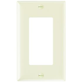 Pass & Seymour Sierraplex SP26-LA Standard Wallplate, 1 Gang, Light Almond, 5 in H x 2-3/4 in W, Thermoplastic