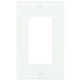 Pass & Seymour Sierraplex SP26-W Standard Wallplate, 1 Gang, White, 5 in H x 2-3/4 in W, Thermoplastic